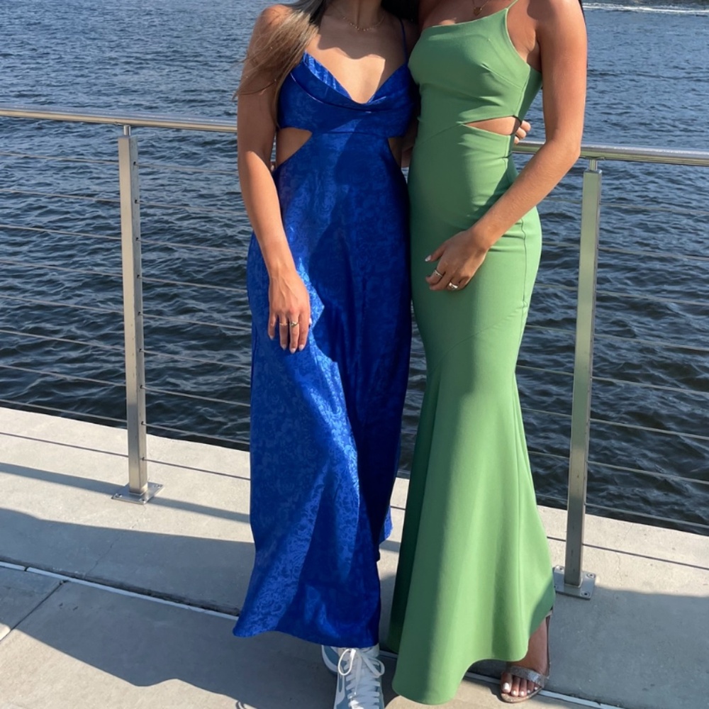 Royal blue maxi dress